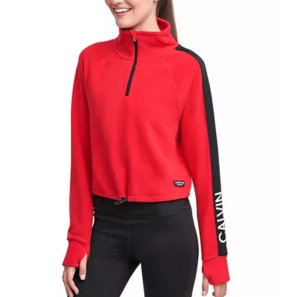 Calvin Klein Large quarter zip performance sweater. - Picture 4 of 12